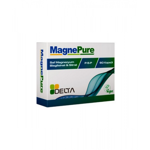 MagnePure 60 Kapsül | Vücudun Magnezyum İhtiyacını Karşılayarak Kalp Damar Sağlığını Destekleyen Takviye