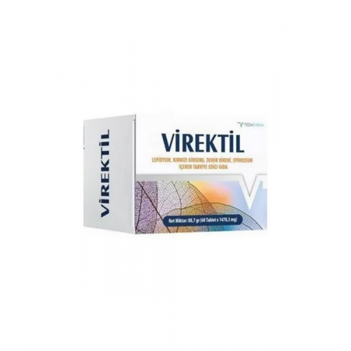 Virektil 60 Tablet | Lepidyum, Kırmızı Ginseng, Demir Dikeni, Epimedium İçeren Takviye Edici Gıda