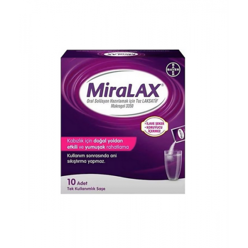 MiraLAX 10 Saşe | Kabızlığı Gidermek İçin Doğal Takviye