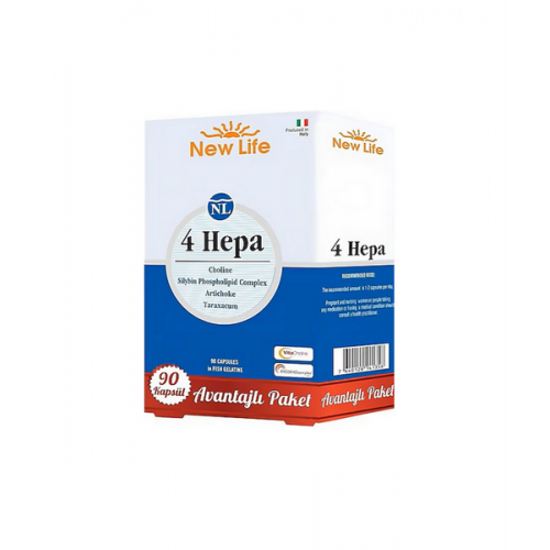 New Life 4 Hepa 90 Kapsül Avantajlı Paket | Karaciğer Fonksiyonlarının Korunmasına Yardımcı Takviye