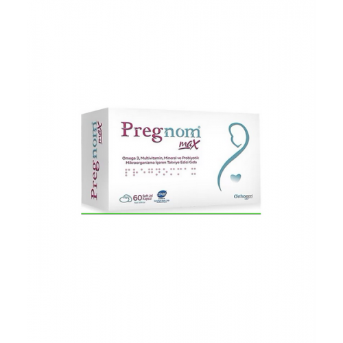 Pregnom Max 60 Soft-Jel Kapsül | Yenidoğan Bebeklerin Sinir Sistemini Destekleyici Takviye