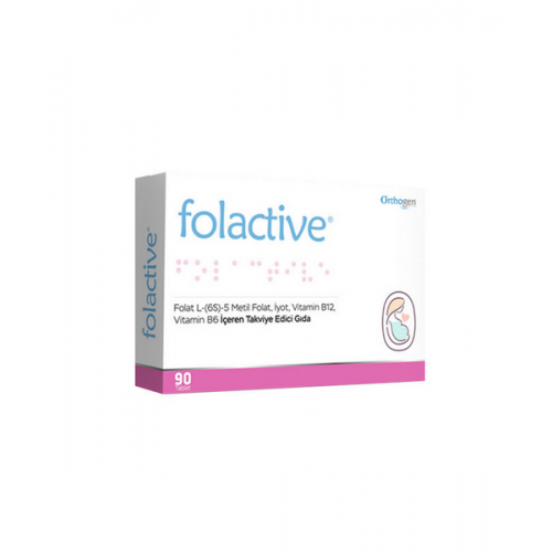Folactive 90 Tablet | İçeriğindeki Etkili Bileşenler ve Vitaminler İle Saç Sağlığını Destekleyen Takviye Gıda