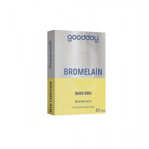 Goodday Bromelain 30 Tablet | Ananas Meyvesinden Elde Edilen Doğal Enzim Kompleksi