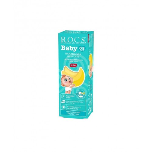 ROCS Baby 0-3 Yaş Diş Macunu 45 gr | Muz Püresi