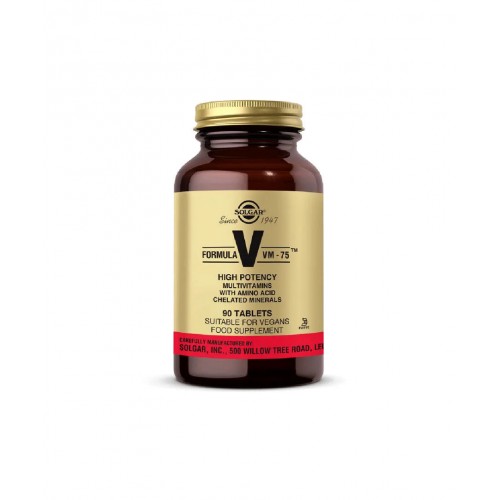 Solgar Formula VM-75 90 Tablet | B Vitamini İçeriği Yoğun Multivitamin ve Mineral Desteği