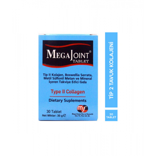 Mega Joint Tip 2 Kollajen 60 Tablet | Eklem Sağlığını Desteklemek İçin Özel Olarak Geliştirilmiş Kollajen İçerikli Takviye