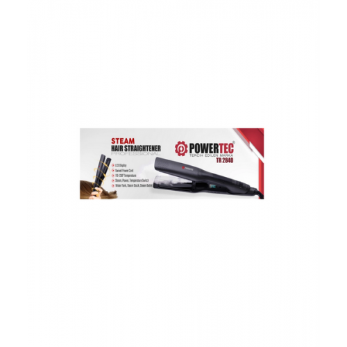 POWERTEC TR-2840 Buharlı Saç Düzleştirici | Saçın Isı Maruziyetini Azaltarak Düzleştiren Buharlı Düzleştirici