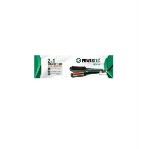 POWERTEC TR-2820 Dalgalı Saç Düzleştirici | Çift Başlıklı Tarak ve Dalgalı Düzleştirici