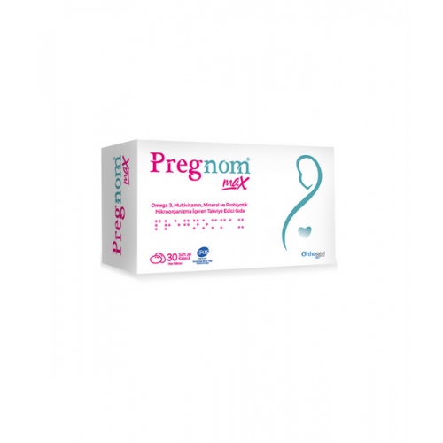 Pregnom Max 30 Soft-Jel Kapsül | Hamilelik Boyunca Ve Emzirme Döneminde Anneye Ve Bebeğe Destek Takviye Gıda