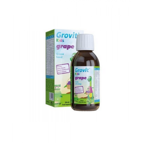 Grovit Kids Grape150 ml | Çocuklar İçin Beta-glukan, Multivitamin ve Mineraller İçeren Sıvı Takviye Edici Gıda