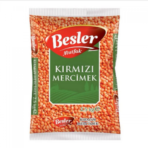 Besler Mutfak Kırmızı Mercimek 2.5 Kg