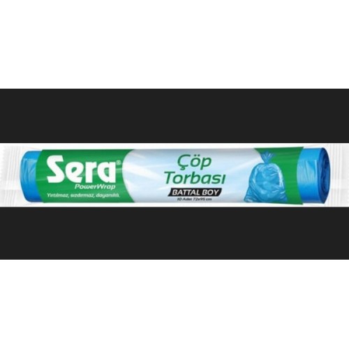 Sera Battal Boy Çöp Torbası 72x95Cm 10 Adet
