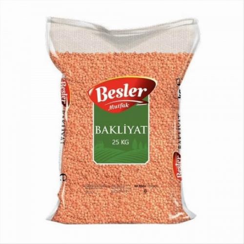 Besler Mutfak Kırmızı Mercimek (1x25 Kg)