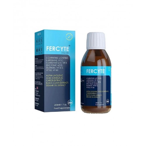 Ferr Pharma Fercyte Liquid 200 ml | Vücudun Demir İhtiyacını Karşılamaya Yardımcı Takviye Edici Gıda