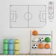 Statik Kağıt Futbol Taktik Tahtası 100 CM X 150 CM