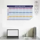Statik Kağıt Sosyal Medya Takvimi 55 CM x 100 CM İNGİLİZCE