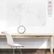 Statik Kağıt Renksiz Dilsiz Dünya Haritası 95 CM X 150 CM