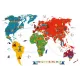Statik Kağıt World Travel Map  60 CM X 100 CM 