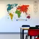 Statik Kağıt World Travel Map  60 CM X 100 CM 