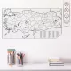 Statik Kağıt Türkiye Haritası 56 CM X 110 CM