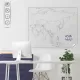Statik Kağıt Renksiz Dilsiz Asya Haritası 150 CM X 180 CM 