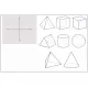 Statik Kağıt  Geometrik Cisimler Ve Koordinat Sistemi 100 CM x 150 CM