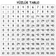 Statik Kağıt Yüzlük Tablo (Model -2) 60 CM X 60 CM