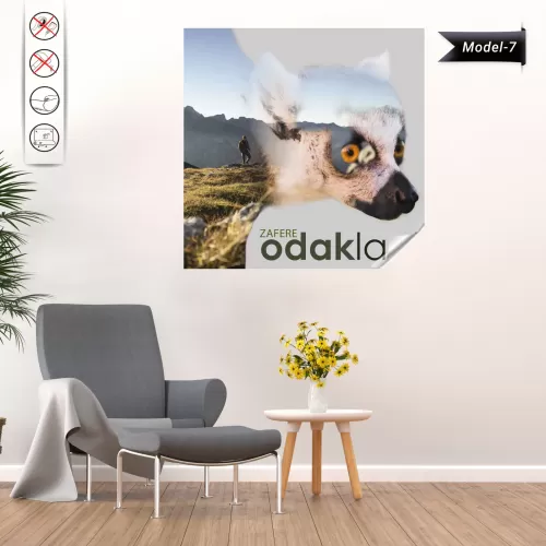 Statik Tutunma Özellikli Tablo - Poster Motivasyon (Model- 7) 150 CM X 150 CM