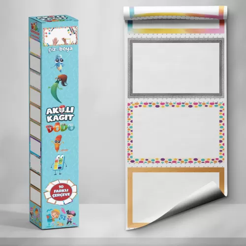 Boyama Kağıdı Dodo Boş Çerçeveli 10'lu Set 25 CM X 40 CM