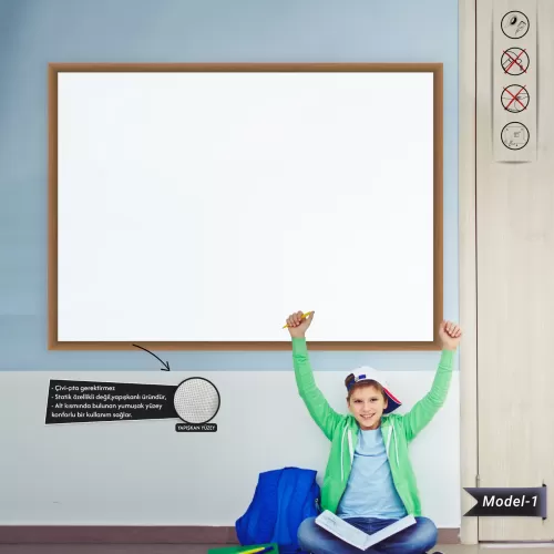 Yapışkanlı Renkli Profesyonel Tahta ( Model -1) 100 CM X 150 CM 