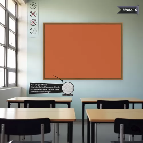 Yapışkanlı Renkli Profesyonel Tahta ( Model -6) 50 CM X 70 CM 