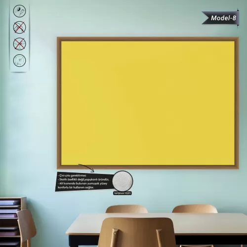 Yapışkanlı Renkli Profesyonel Tahta ( Model -8) 100 CM X 120 CM 