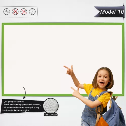 Yapışkanlı Renkli Profesyonel Tahta ( Model -10) 50 CM X 70 CM 