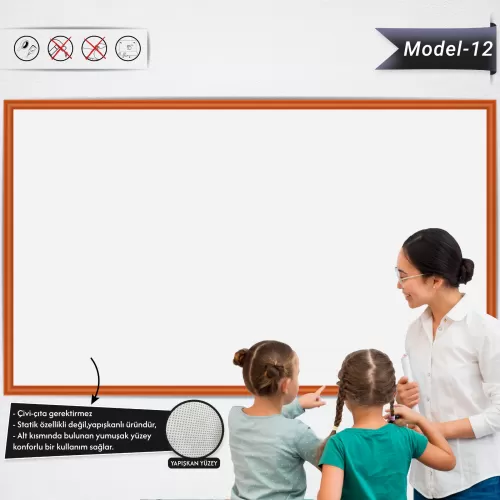 Yapışkanlı Renkli Profesyonel Tahta ( Model -12) 100 CM X 150 CM 