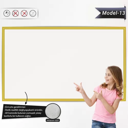 Yapışkanlı Renkli Profesyonel Tahta ( Model -13) 100 CM X 150 CM 