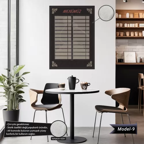 Yapışkanlı Fiyat Listesi (Model- 9) 70 CM X 100 CM 