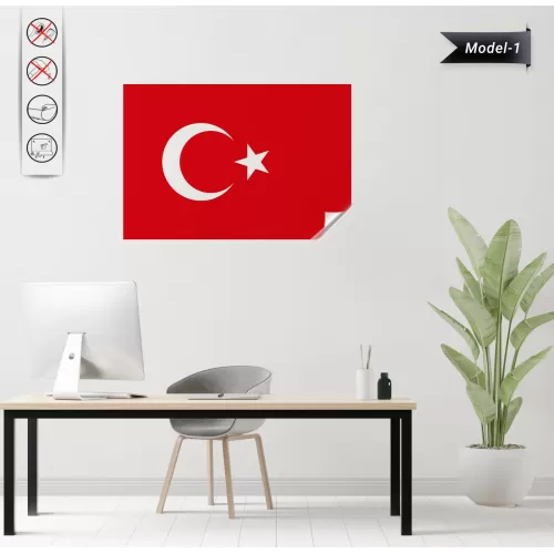 Türk Bayrağı (Model-1) 50 CM x75 CM
