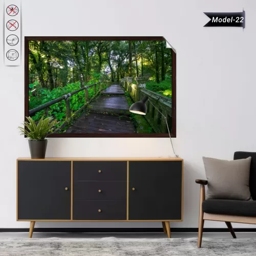 Statik Tutunma Özellikli Tablo - Poster Manzara (Model-22) 78 CM X 117 CM