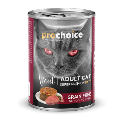Prochoice Yetişkin Kediler İçin, Tahılsız, Dana Etli Ezme 400 gr X 12 ADET