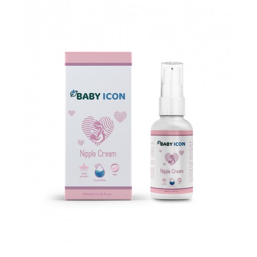 Baby Icon Göğüs Ucu Kremi 30 ml | Hassas Göğüs Uçları ve Kuru Ciltler İçin Doğal Bitki Bazlı Bakım Kremi