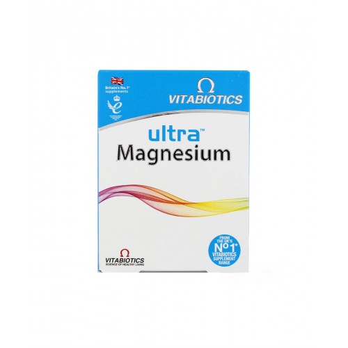 Vitabiotics Ultra Magnesium 60 Tablet | Vücudun Enerji Üretimini ve Kas Fonksiyonlarını Destekleyen Takviye Edici Gıda