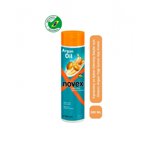 Novex Argan Oil - Yıpranmış ve İşlem Görmüş Saçlar için Saç Kremi 300ml