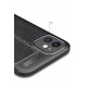 Newface iPhone 12 Mini Kılıf Focus Derili Silikon - Kırmızı