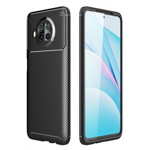 Newface Xiaomi Mi 10T Lite Kılıf Focus Karbon Silikon - Siyah