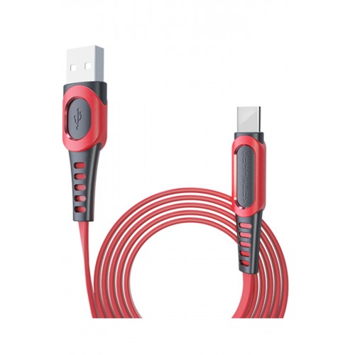 Konfulon DC-03 Süper Hızlı Type-C Kablo 1M 2.4A - Kırmızı