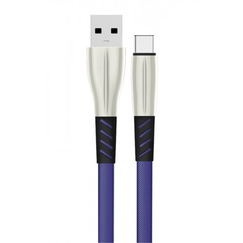 Konfulon S90 Metal Uçlu Type-C Kablo 1M 2.4A - Mavi