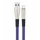 Konfulon S90 Metal Uçlu Type-C Kablo 1M 2.4A - Mavi
