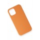 Newface iPhone 12 Kılıf Magneticsafe Lansman Silikon Kapak - Koyu Turuncu