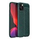 Newface iPhone 12 Pro Max Kılıf Focus Derili Silikon - Yeşil