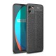 Newface Realme C11 2021 Kılıf Focus Derili Silikon - Siyah